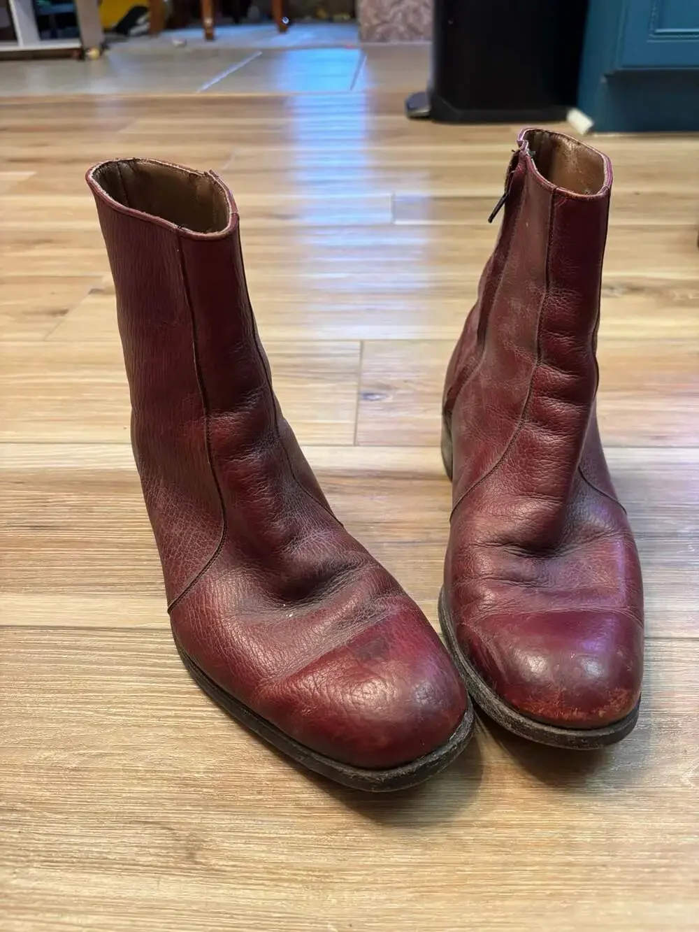 Vintage Florsheim Imperial Side Zip Leather Boots